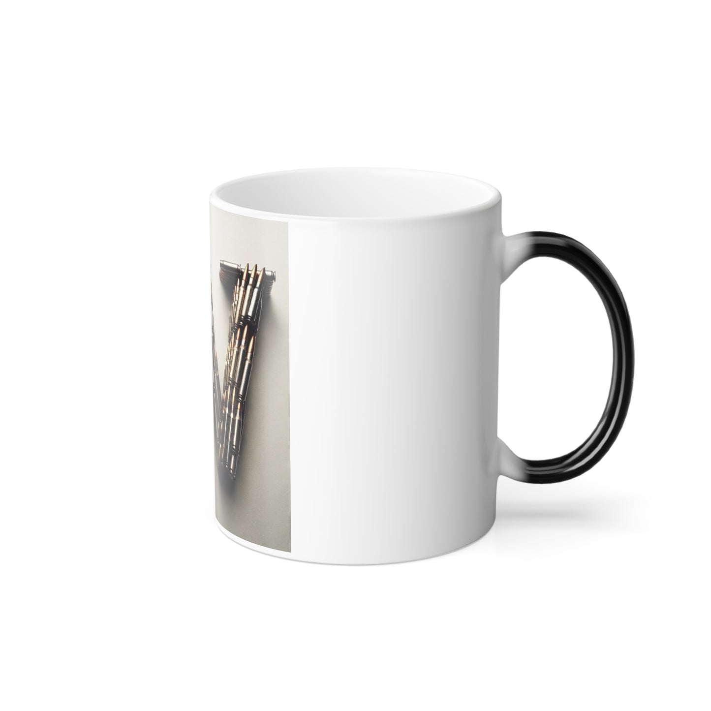 Bullet W White Mug, 11oz