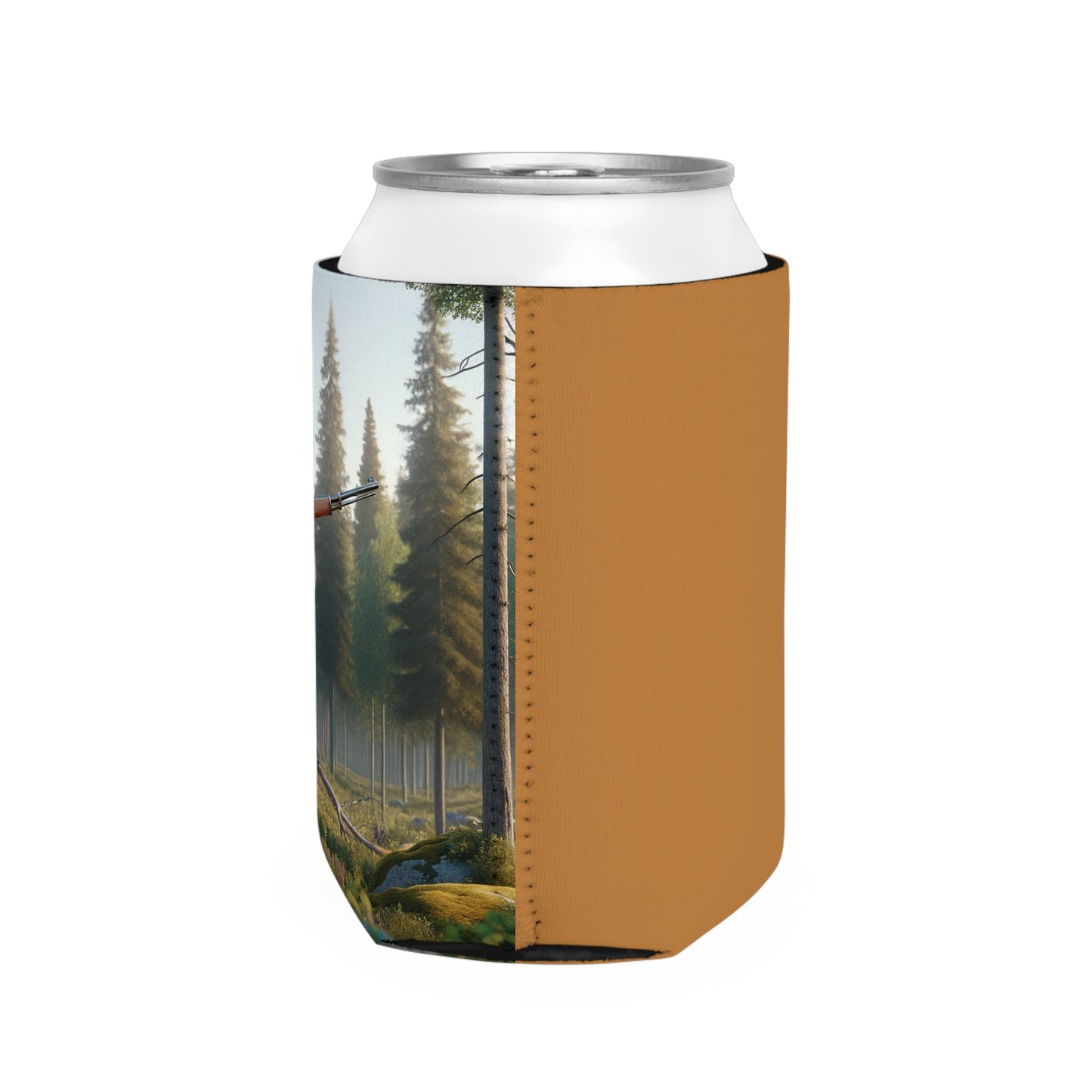 Bear is Ready for the Hunt- Can Cooler Sleeve