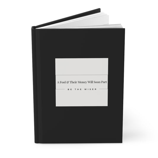 "Wise Words" Black Hardcover Journal Matte