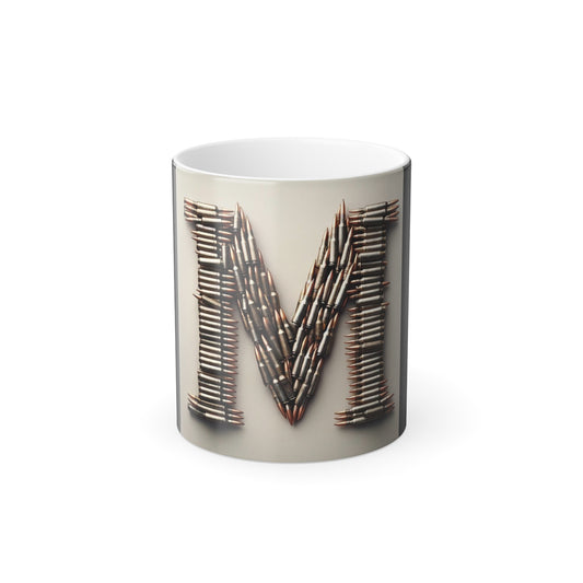 Bullet M Black Mug, 11oz