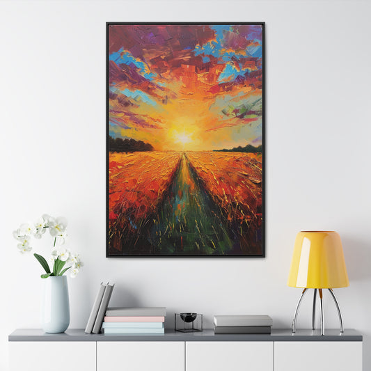 Colorful Wheatfield Oil Painting #1