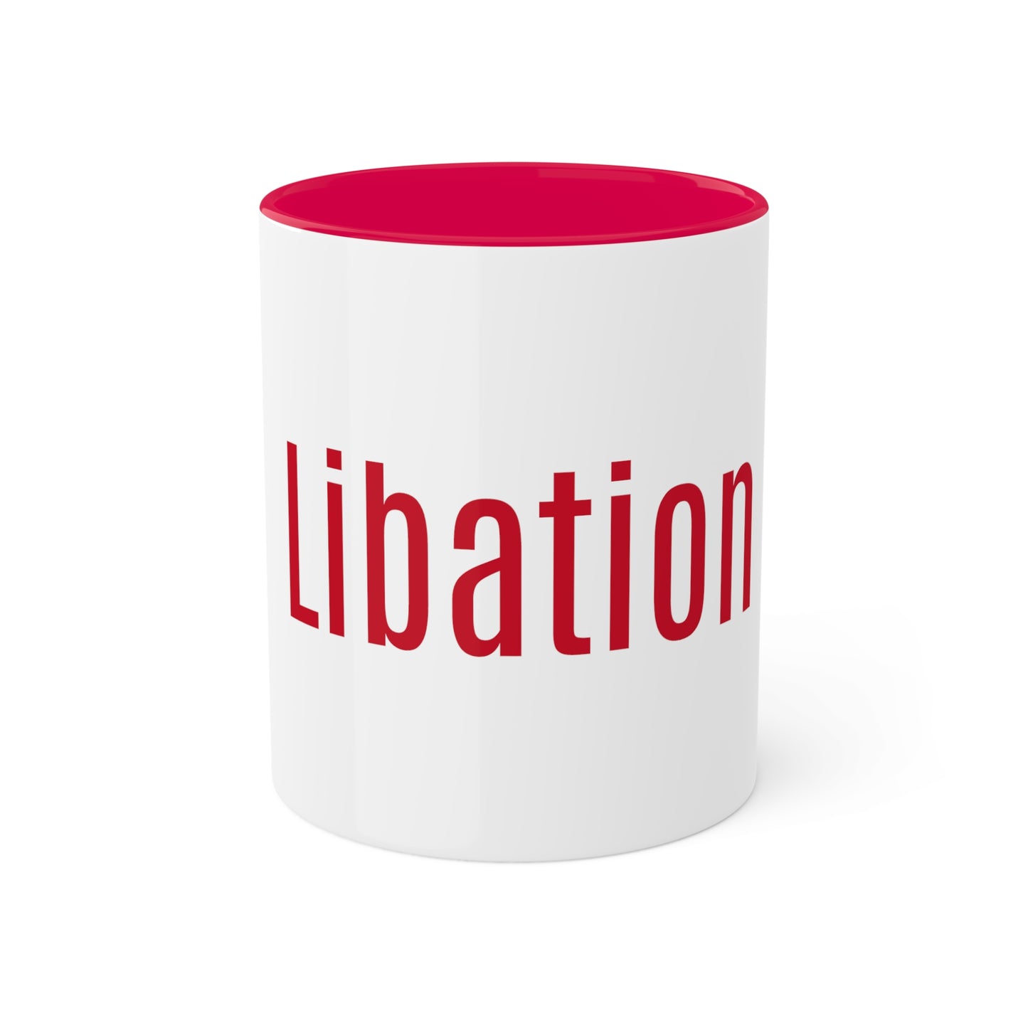 A Word- Libation- Colorful Mugs-Black, 11oz