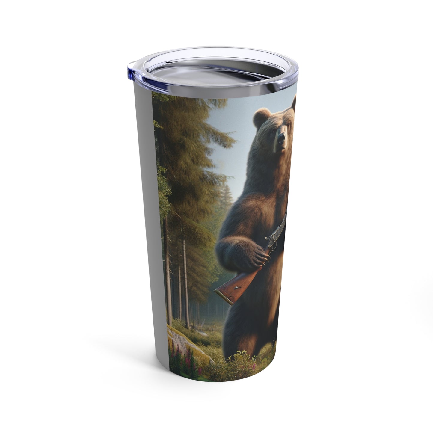 Bear is Ready for the Hunt-Tumbler 20oz