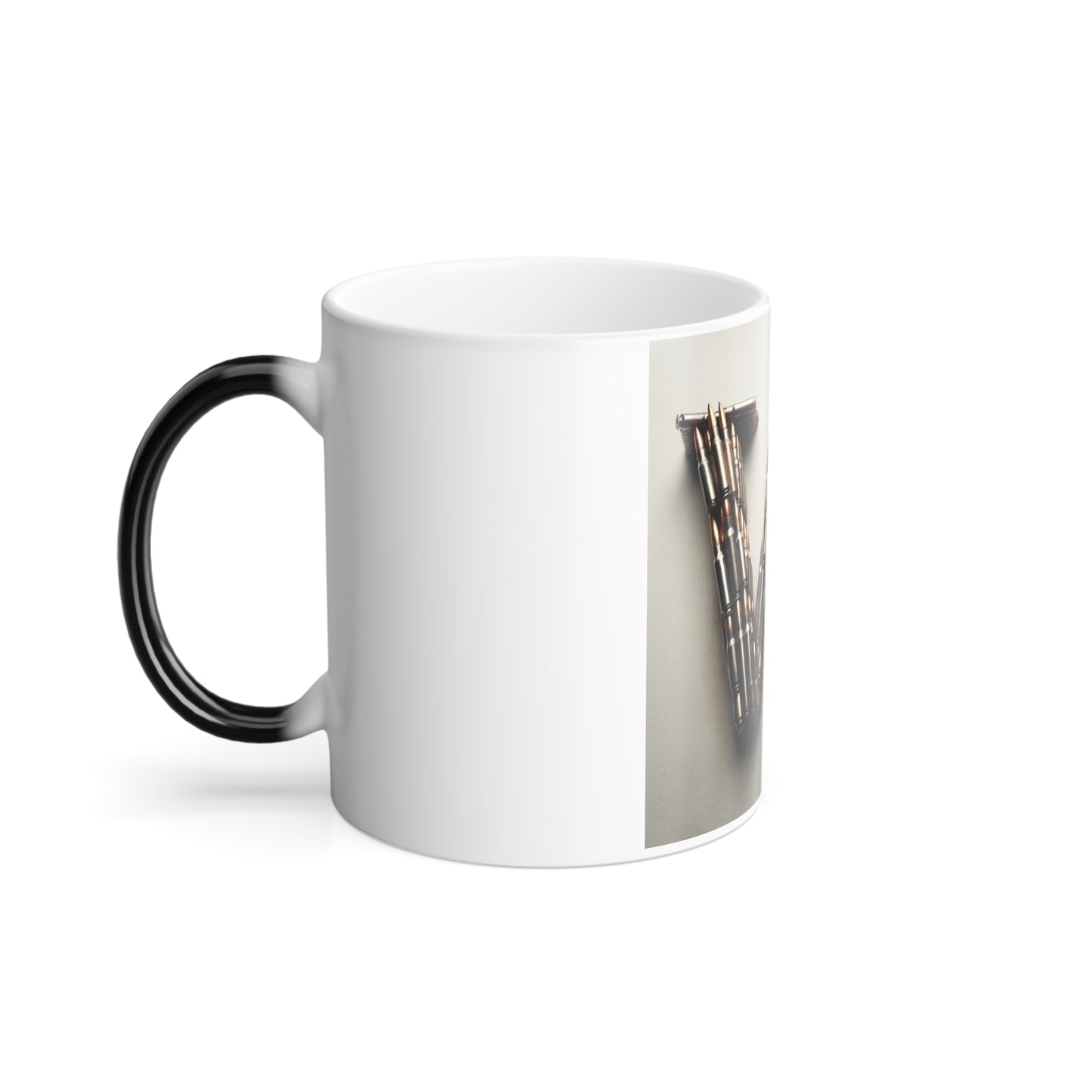 Bullet W White Mug, 11oz