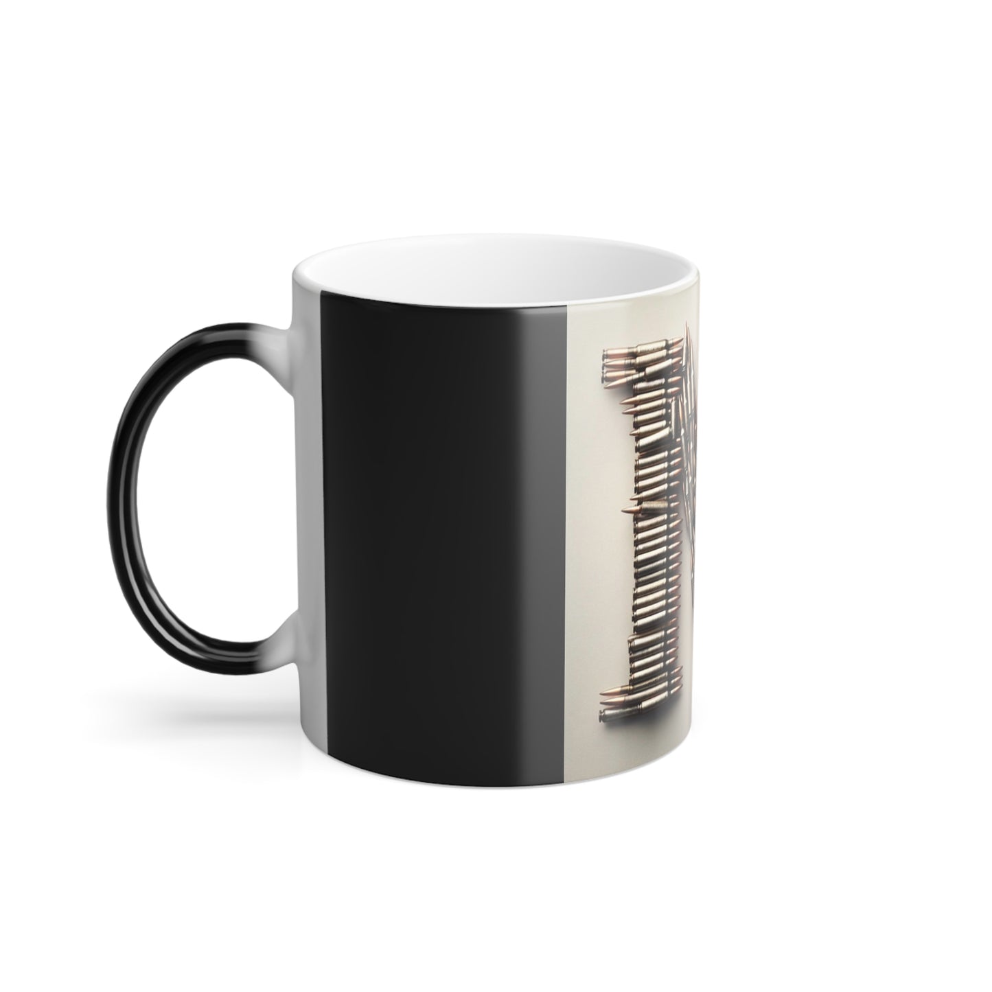 Bullet M Black Mug, 11oz