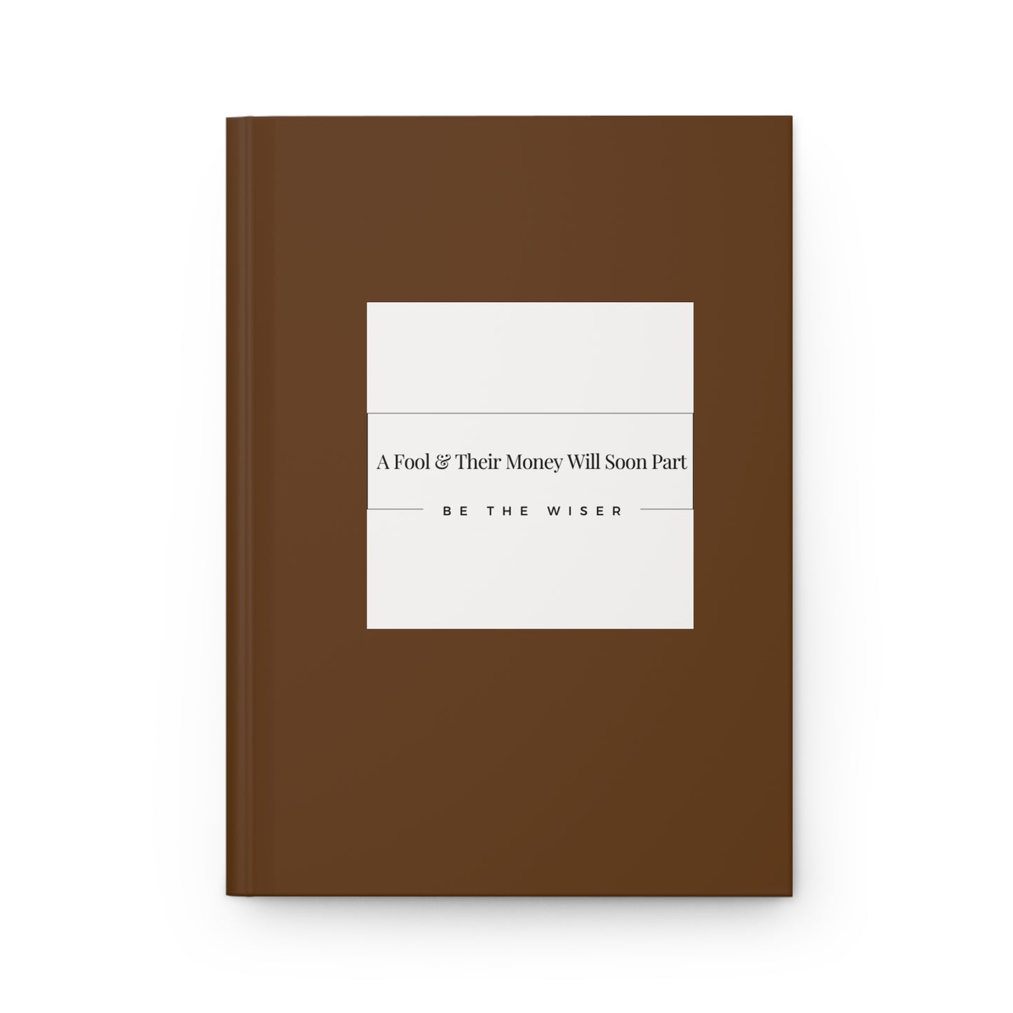 "Wise Words" Brown Hardcover Journal Matte