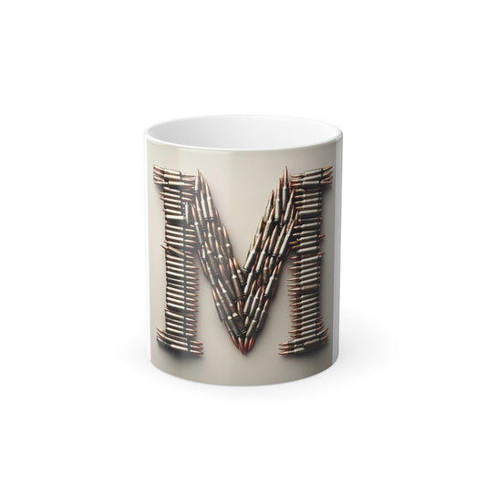 Bullet M White Mug, 11oz