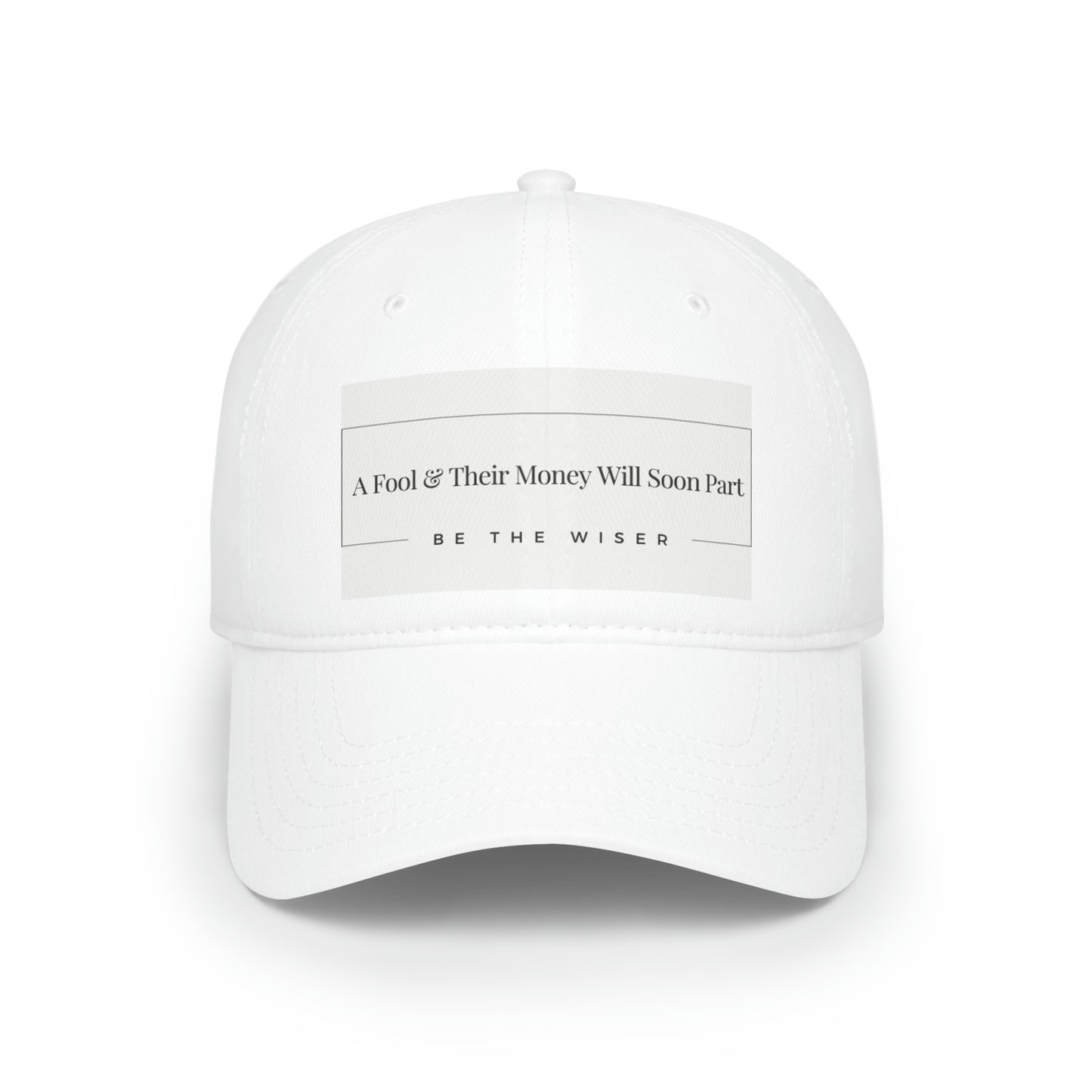 "Wise Words" Low Profile Baseball Cap