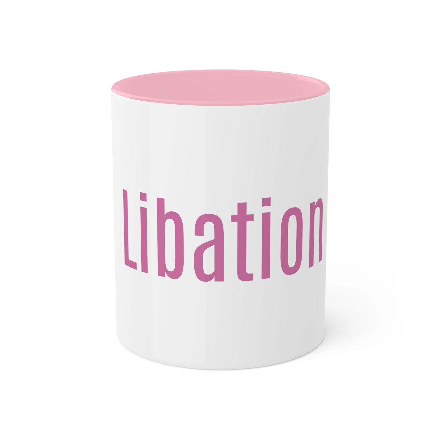 A Word- Libation- Colorful Mugs-Black, 11oz