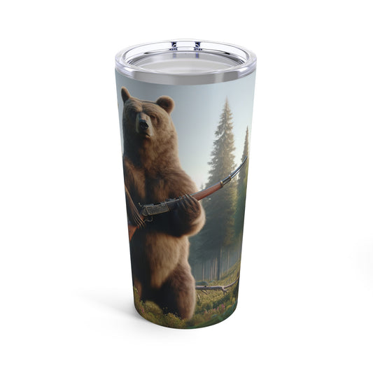 Bear is Ready for the Hunt-Tumbler 20oz
