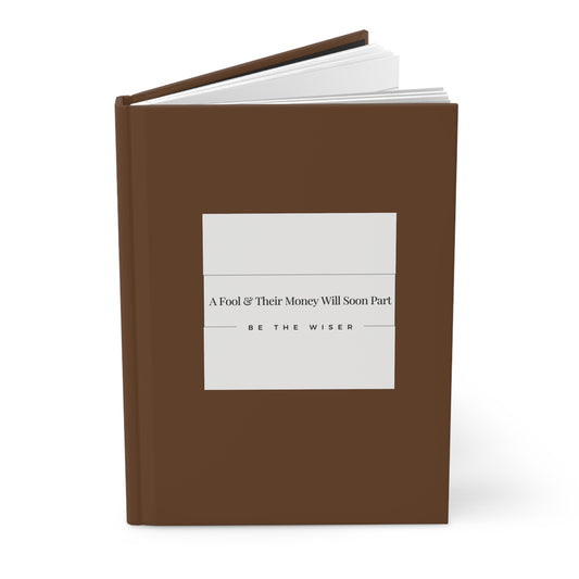 "Wise Words" Brown Hardcover Journal Matte